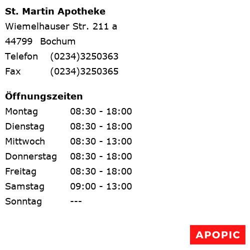 Bild von St. Martin Apotheke in Bochum
