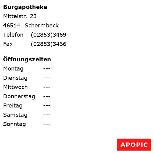 Bild von Burgapotheke in Schermbeck