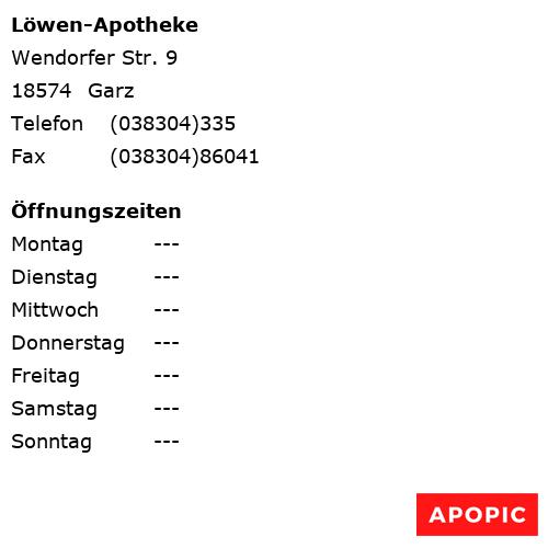 Bild von Löwen-Apotheke in Garz
