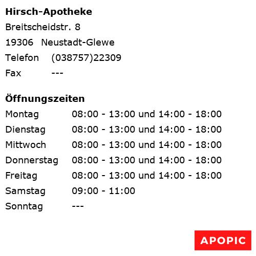 Bild von Hirsch-Apotheke in Neustadt-Glewe