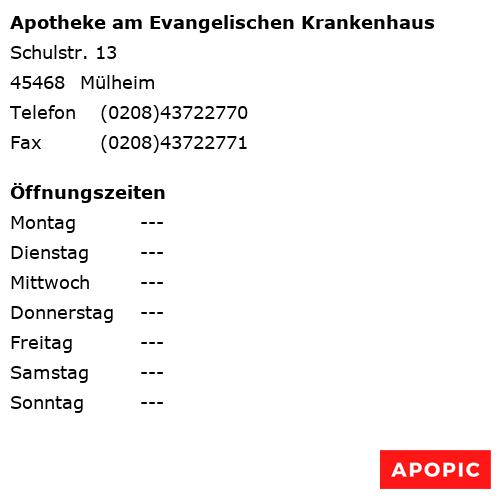 Bild von Apotheke am Evangelischen Krankenhaus in Mülheim