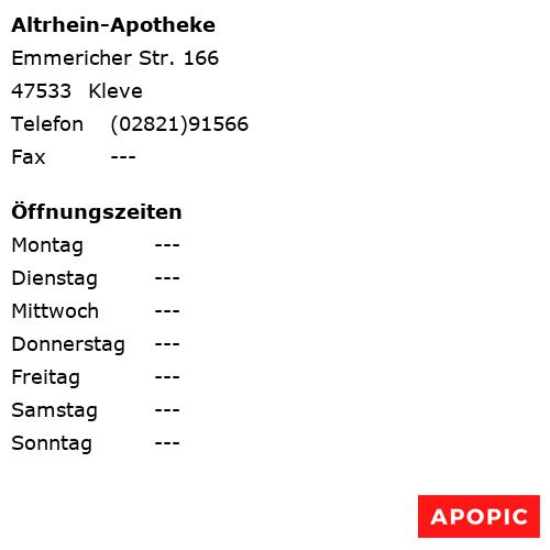 Bild von Altrhein-Apotheke in Kleve