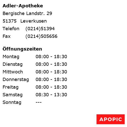 Bild von Adler-Apotheke in Leverkusen
