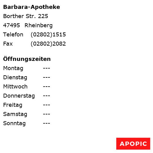 Bild von Barbara-Apotheke in Rheinberg