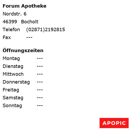Bild von Forum Apotheke in Bocholt