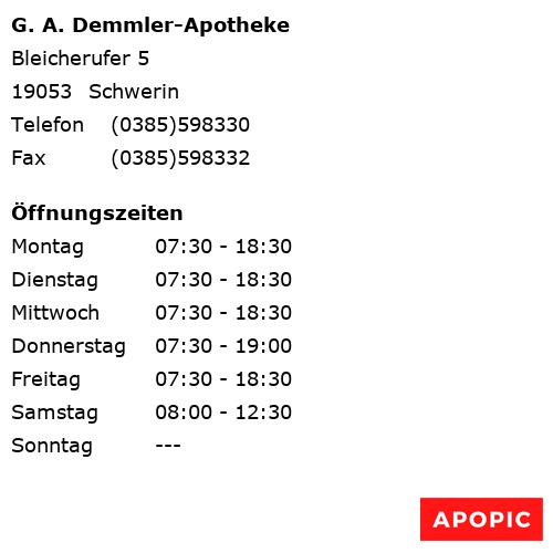 Bild von G. A. Demmler-Apotheke in Schwerin