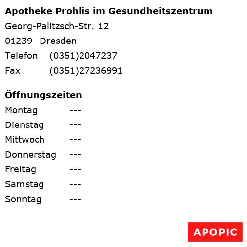 Bild von Apotheke Prohlis im Gesundheitszentrum in Dresden