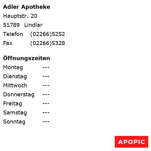 Bild von Adler Apotheke in Lindlar