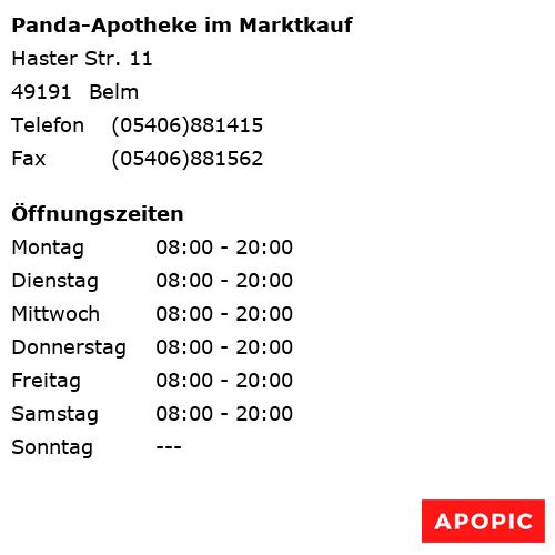Bild von Panda-Apotheke im Marktkauf in Belm