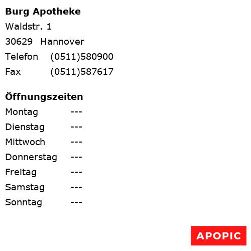 Bild von Burg Apotheke in Hannover