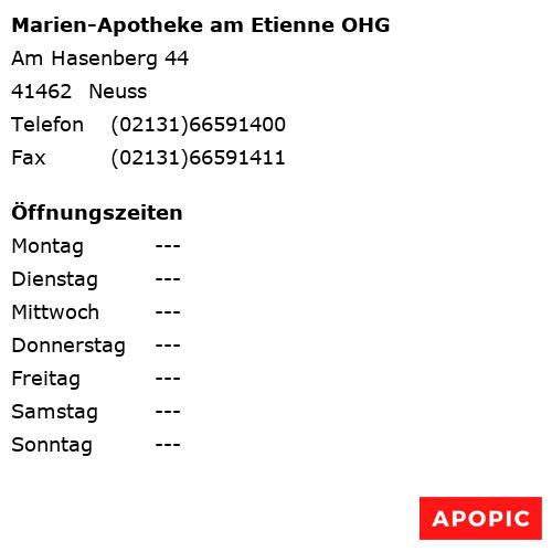 Bild von Marien-Apotheke am Etienne OHG in Neuss