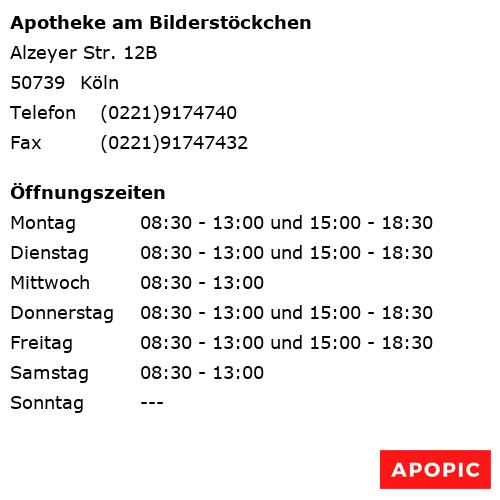 Bild von Apotheke am Bilderstöckchen in Köln