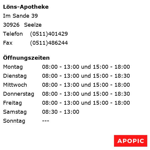 Bild von Löns-Apotheke in Seelze