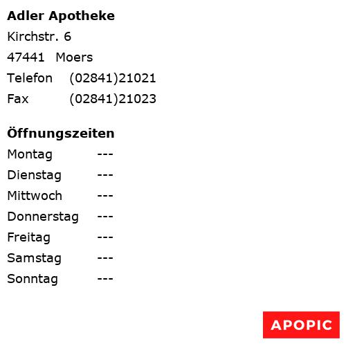 Bild von Adler Apotheke in Moers
