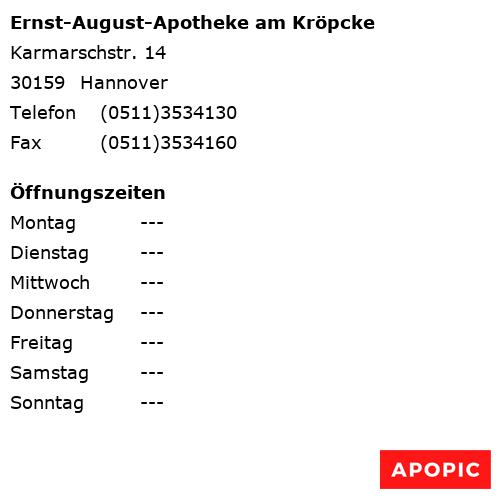 Bild von Ernst-August-Apotheke am Kröpcke in Hannover