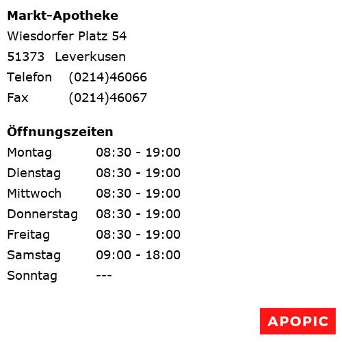 Bild von Markt-Apotheke in Leverkusen