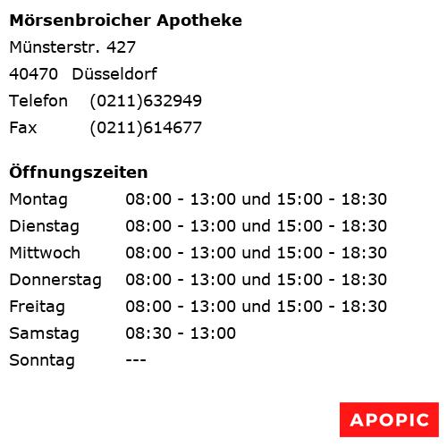 Bild von Mörsenbroicher Apotheke in Düsseldorf