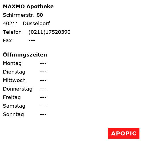 Bild von MAXMO Apotheke in Düsseldorf