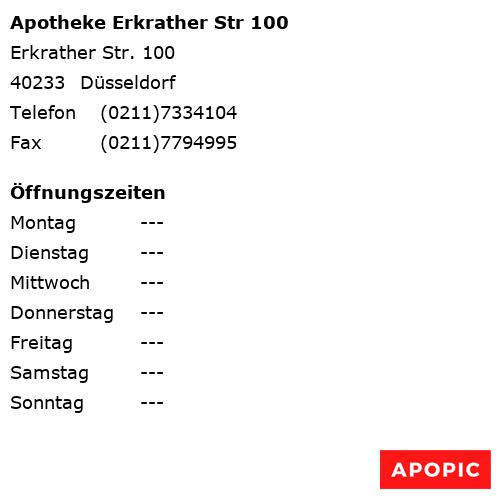 Bild von Apotheke Erkrather Str 100 in Düsseldorf
