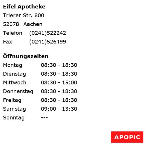 Bild von Eifel Apotheke in Aachen