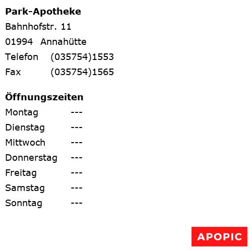 Bild von Park-Apotheke in Annahütte