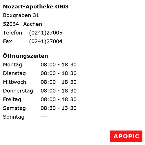 Bild von Mozart-Apotheke OHG in Aachen
