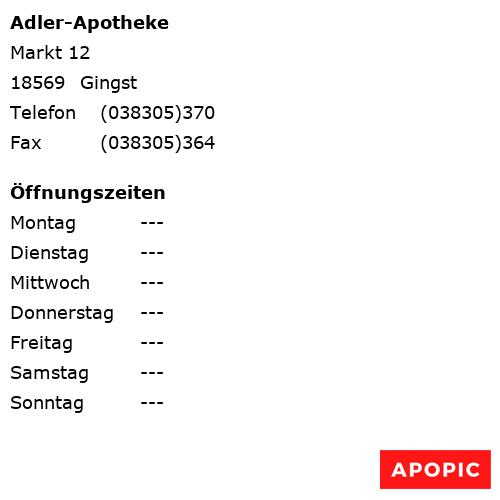 Bild von Adler-Apotheke in Gingst