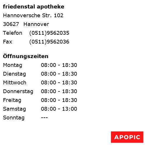 Bild von friedenstal apotheke in Hannover