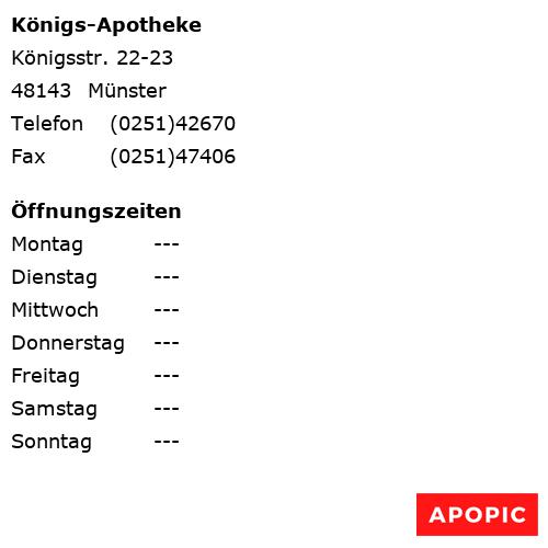 Bild von Königs-Apotheke in Münster