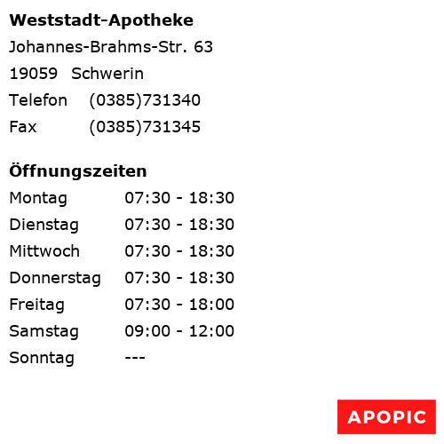 Bild von Weststadt-Apotheke in Schwerin