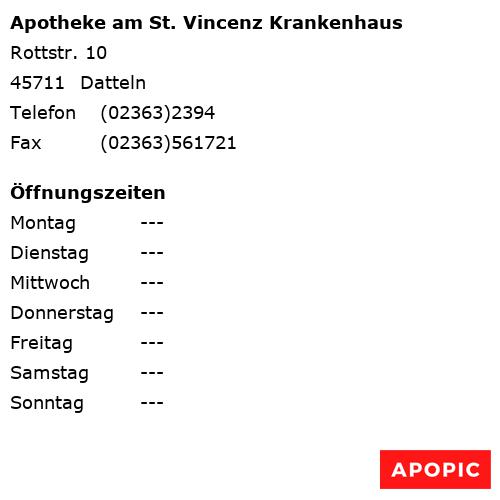 Bild von Apotheke am St. Vincenz Krankenhaus in Datteln