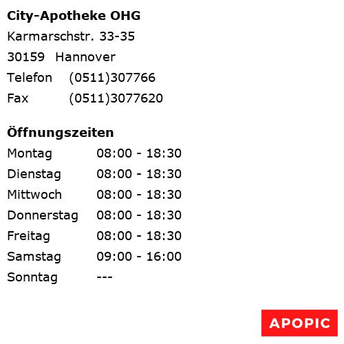 Bild von City-Apotheke OHG in Hannover