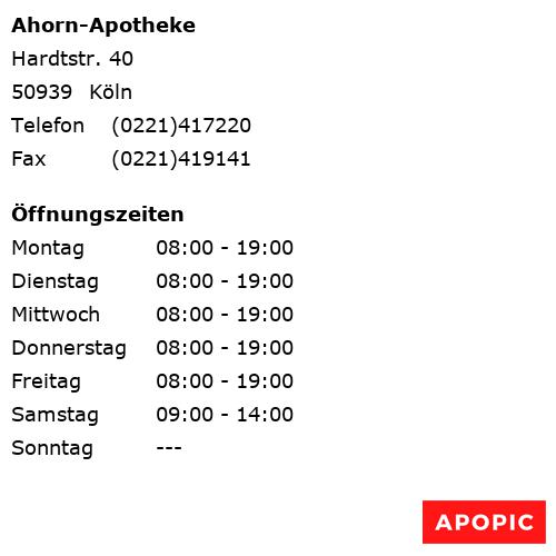 Bild von Ahorn-Apotheke in Köln