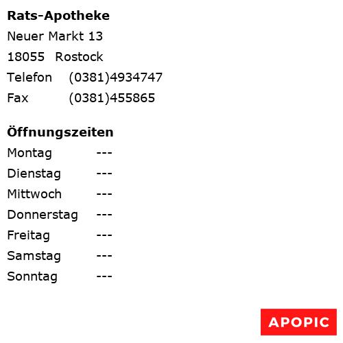 Bild von Rats-Apotheke in Rostock
