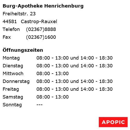 Bild von Burg-Apotheke Henrichenburg in Castrop-Rauxel