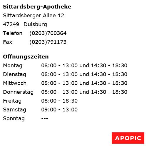 Bild von Sittardsberg-Apotheke in Duisburg