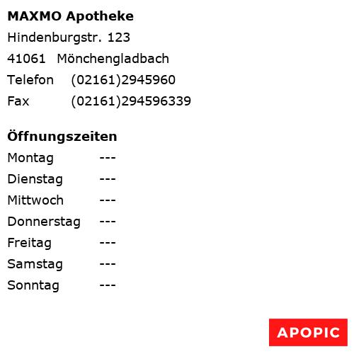 Bild von MAXMO Apotheke in Mönchengladbach