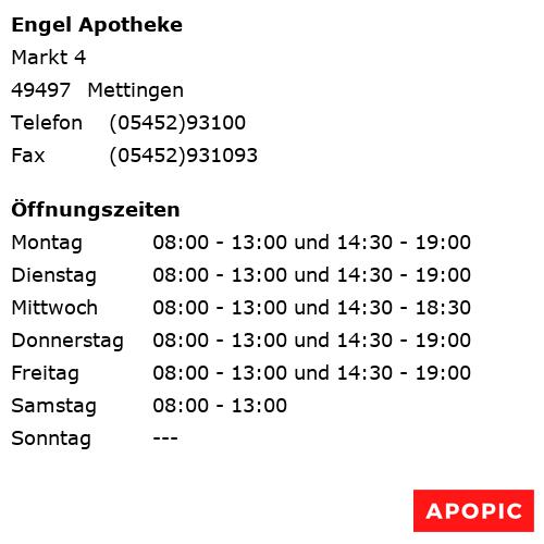 Bild von Engel Apotheke in Mettingen