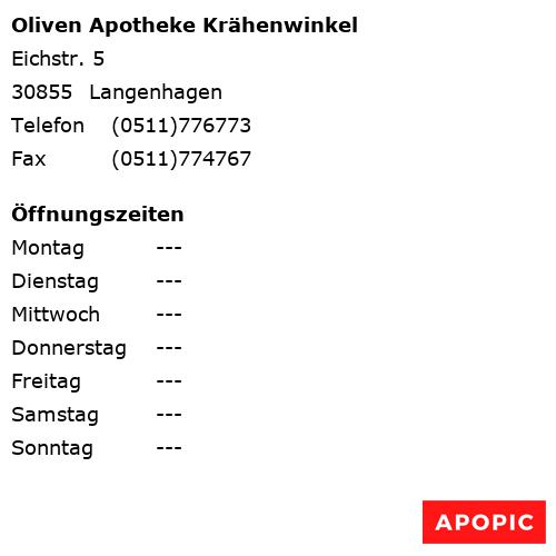 Bild von Oliven Apotheke Krähenwinkel in Langenhagen