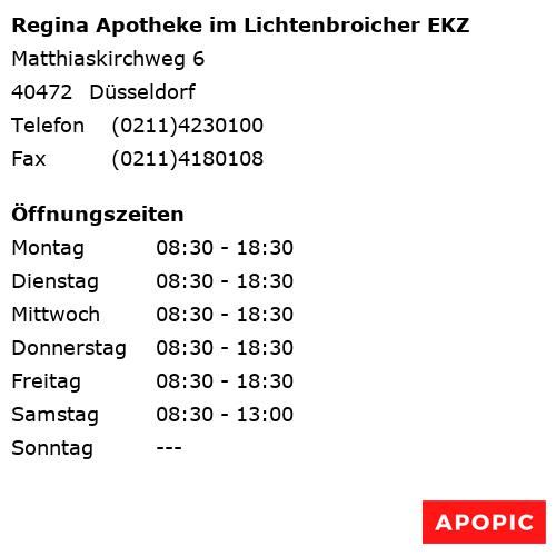 Bild von Regina Apotheke im Lichtenbroicher EKZ in Düsseldorf