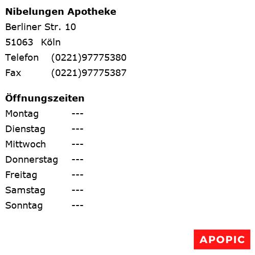 Bild von Nibelungen Apotheke in Köln