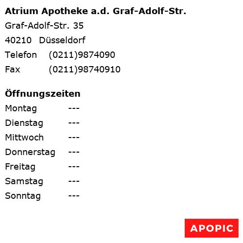 Bild von Atrium Apotheke a.d. Graf-Adolf-Str. in Düsseldorf