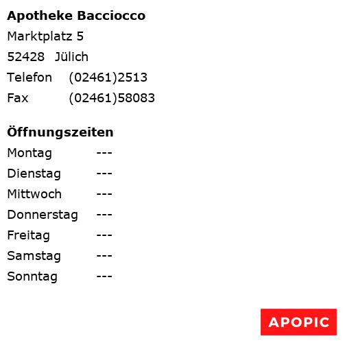 Bild von Apotheke Bacciocco in Jülich