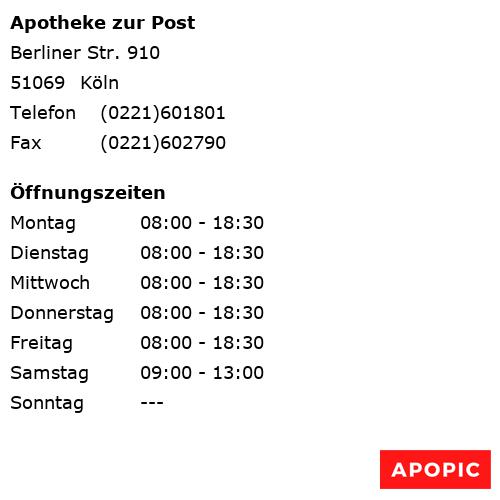 Bild von Apotheke zur Post in Köln