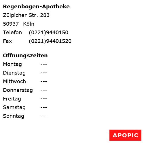 Bild von Regenbogen-Apotheke in Köln