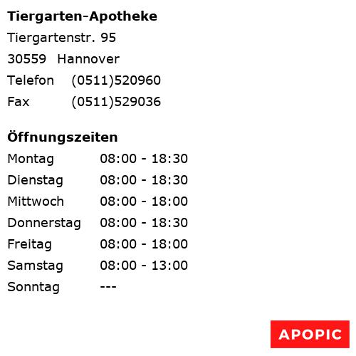 Bild von Tiergarten-Apotheke in Hannover