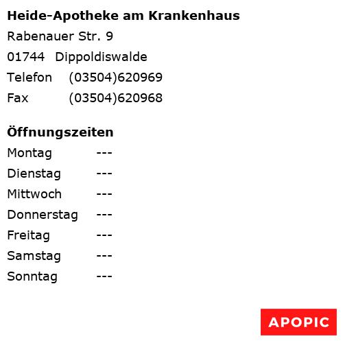 Bild von Heide-Apotheke am Krankenhaus in Dippoldiswalde