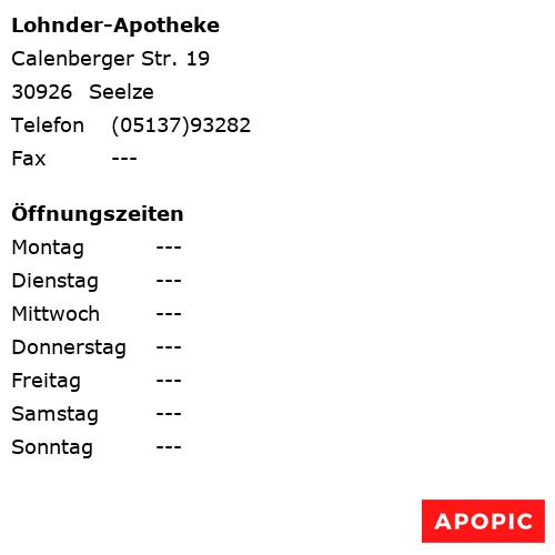 Bild von Lohnder-Apotheke in Seelze