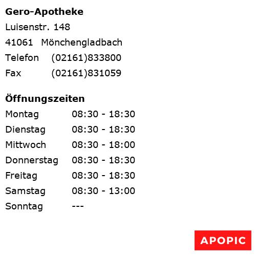 Bild von Gero-Apotheke in Mönchengladbach