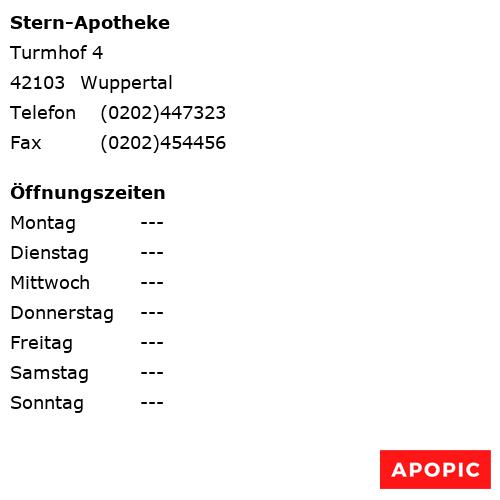 Bild von Stern-Apotheke in Wuppertal